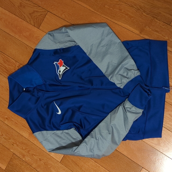 ⚾ 🐦 Women’s Toronto Blue Jays Nike Royal Blue/Gray Full-Zip Jacket - Picture 1 of 3